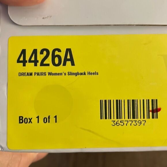 DREAM PAIRS Womens Slingback & Square Open Toe Strappy Heels. Red. Size 9.5. - Picture 7 of 8